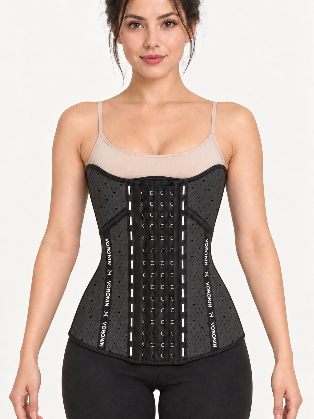 Black Waist Trainer Corset - Breathable Sculpting Shaper